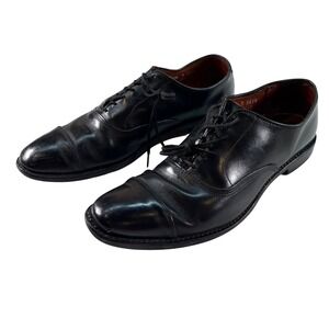 Allen Edmonds Park Avenue Cap Toe Oxfords Black Leather Size 9.5